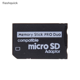 Flashquick อะแดปเตอร์การ์ดหน่วยความจํา Micro SD เป็น Memory Stick สําหรับ PSP Nice