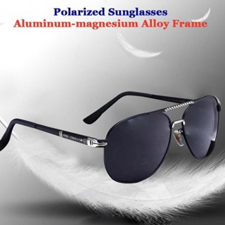  Mercedes Benz mens sunglasses, high-definition polarized sunglasses, aluminum magnesium alloy frame, UV protection