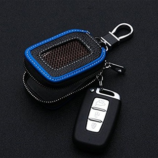 ⚡READYSTOCK⚡High Quality Leather Zipper Remote Cover Protector Keychain Hanging Key Case