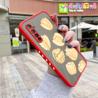 เคสโทรศัพท์ ซิลิโคนนิ่ม ใส กันกระแทก ลายดอกไม้สีเหลือง สําหรับ Realme 6 6s Narzo 6 Pro