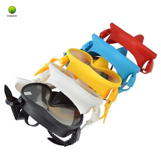 Keep DIVING หน้ากากดําน้ํา กระจกนิรภัย พรีเมี่ยม พร้อมที่ปิดจมูก สีฟ้า 1 ชิ้น