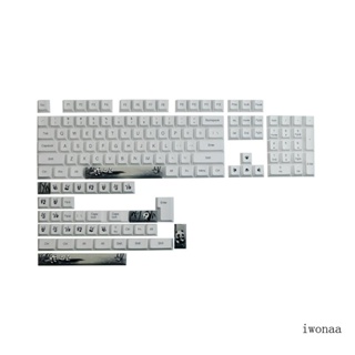 Iwo ปุ่มกดคีย์บอร์ด 142 คีย์ PBT ลายแพนด้า สําหรับคีย์บอร์ด GMK DIY