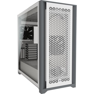 CORSAIR เคสคอมพิวเตอร์ 5000D AIRFLOW Tempered Glass Mid-Tower ATX PC Case, White (CC-9011211-WW) ประกัน2Y