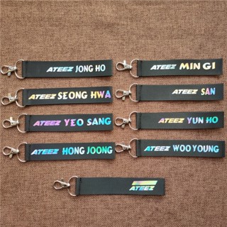 พวงกุญแจเชือกคล้องโทรศัพท์มือถือ ลาย Kpop ATEEZ คุณภาพสูง