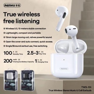 แท้100% ส่งไว รับประกัน1ปีเต็ม! Remax Tws-10i หูฟังบลูทูธ อัปเกรดใหม่ smalltalk แบบ Semi In-Ear สำหรับมือถือทุกรุ่น