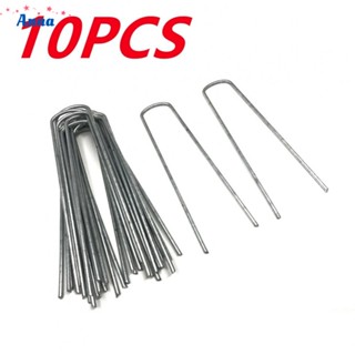 【Anna】Tent Pegs 10cm 15cm 2.5 Mm 20cm Camping Galvanized Steel Nail Gazebo Hooks