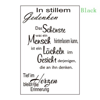 แสตมป์ซิลิโคนใส ลายนูน สีดํา ใช้ซ้ําได้ แบบสร้างสรรค์ สไตล์เยอรมัน สําหรับเด็ก และผู้ใหญ่