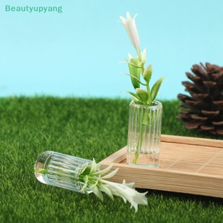 [Beautyupyang] ดอกลิลลี่จําลอง ขนาดเล็ก สีเขียว สําหรับตกแต่งบ้านตุ๊กตา 1:12