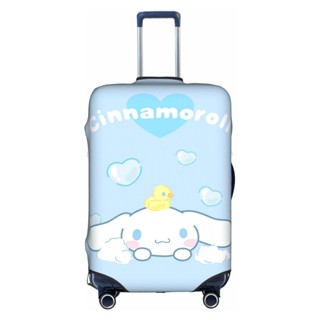 ผ้าคลุมกระเป๋าเดินทาง ป้องกันรอยขีดข่วน ล้างทําความสะอาดได้ สําหรับ Sanrio Cinnamoroll ขนาด 18-32 นิ้ว