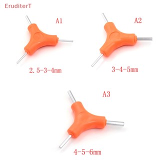 [EruditerT] ประแจหกเหลี่ยม 3 ทาง เครื่องมือซ่อมแซมจักรยานเสือภูเขา [ใหม่]