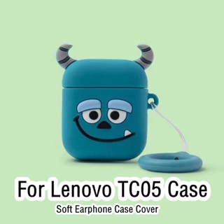 【จัดส่งด่วน】เคสหูฟัง แบบนิ่ม ลายการ์ตูนตลก สําหรับ Lenovo TC05 Lenovo TC05