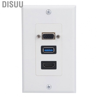 Disuu Audio Video Wall Socket 5 Gbps Embedded Installation Multimedia Port Composite F