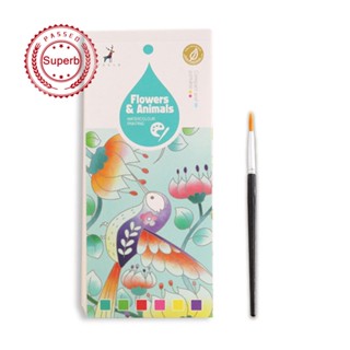 Gouache หนังสือภาพกราฟฟิตี้ แบบพกพา พร้อมน้ํา สําหรับเด็ก 20 แผ่น A6N0