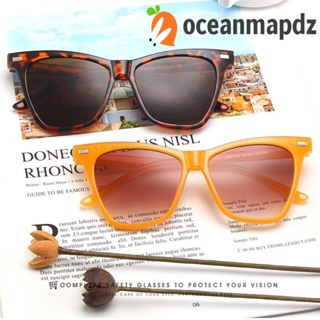 OCEANMAPDZ แว่นตากันแดด กรอบสี่เหลี่ยม พิมพ์ลายเสือดาว ขนาดใหญ่ สีดํา สีเทา สไตล์วินเทจ สําหรับผู้หญิง และผู้ชาย