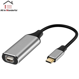 Ws อะแดปเตอร์แปลงสายเคเบิ้ล Usb c เป็น Mini Dp 8k 60hz Type c Displayport Type-c เป็น Mini Dp Female สําหรับมอนิเตอร์ ทีวี