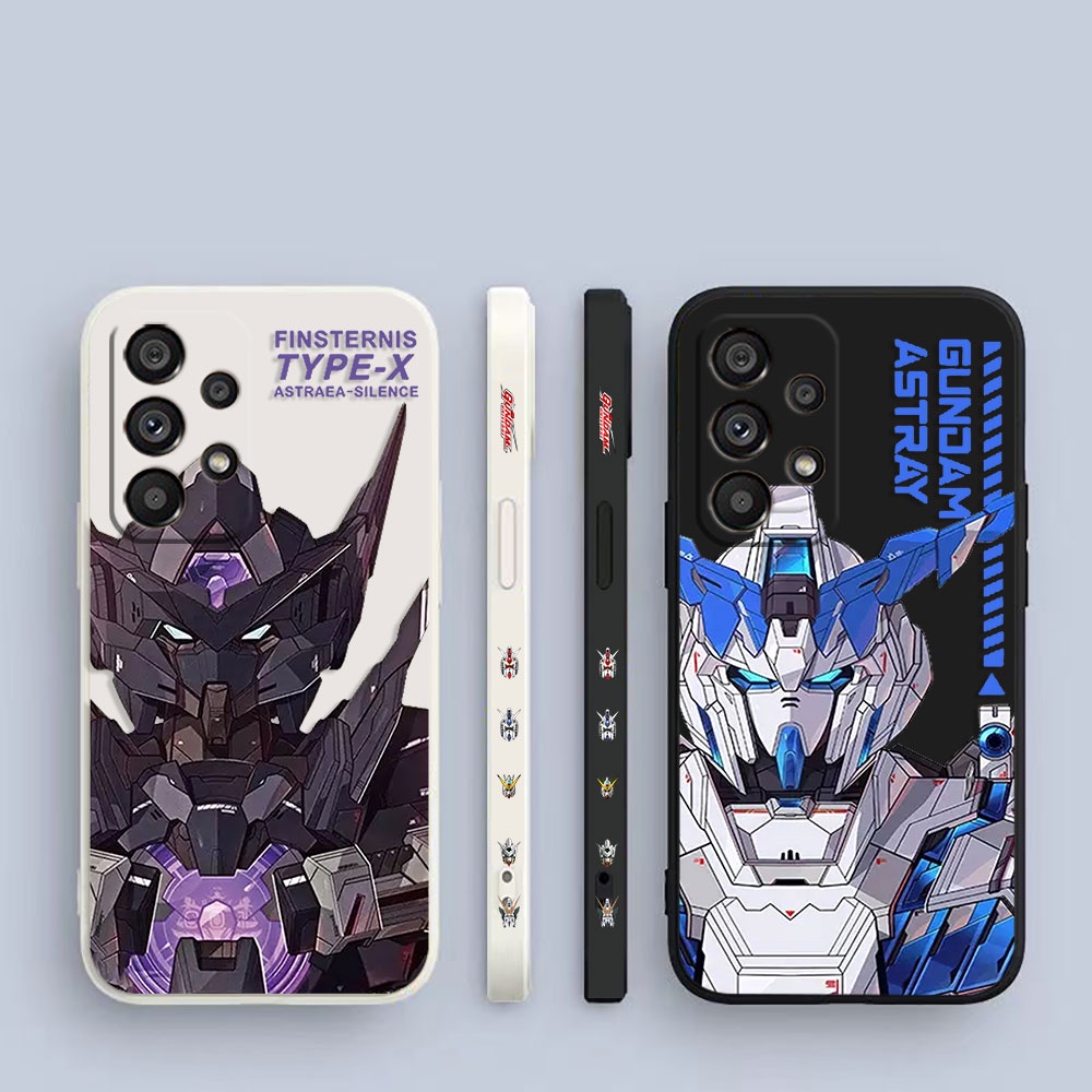 เคสโทรศัพท์มือถือ พิมพ์ลายอนิเมะกันดั้ม มีลายด้านข้าง สไตล์ญี่ปุ่น สําหรับ Samsung Galaxy A90 A80 A73 A72 A71 A70 A60 A54 A53 A52 A51 A50 A30 S A42 A40 A34 A33 A32 A32 A31 A30 A24 A23 5G