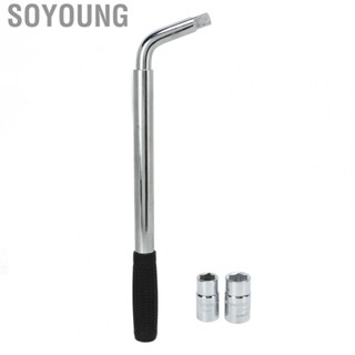 Soyoung Wheel Lug Nut Wrench  Telescoping Durable 17 19mm 21 22mm Universal for Vehicles