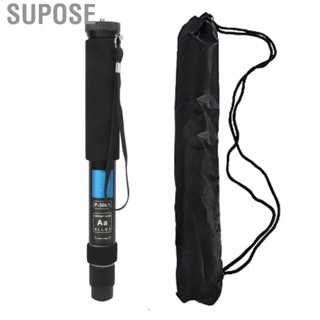 Supose Monopod  8 Sections Removable 3/8 Footpad Compact Portable Aluminum Alloy 1/4 Screw Hole for Card Microphone