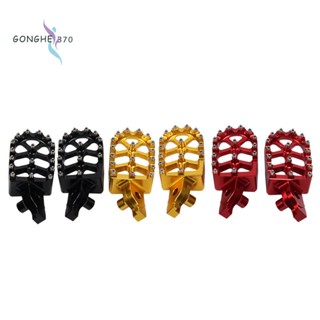 ที่พักเท้ารถจักรยานยนต์ สีแดง สําหรับ SUZUKI RMZ250 RMZ 250 2007-2009 RMZ450 RMZ 450 2005-2007 1 ชุด