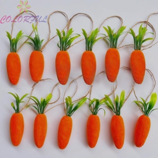【COLORFUL】Easter Ornaments Artificial Carrots Easter Carrots Froth Easter Decoration