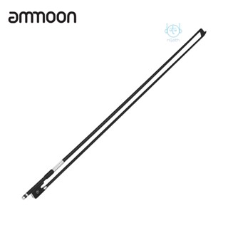 [พร้อมส่ง] Ammoon คันชักไวโอลิน คาร์บอนไฟเบอร์ ทรงกลม 4/4 สีดํา