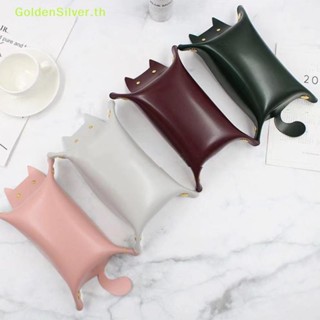 Goldensilver กล่องเก็บของหนัง รูปแมวน่ารัก 1 ชิ้น