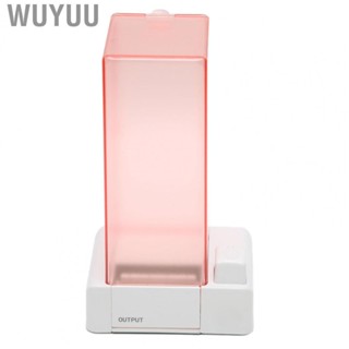 Wuyuu Automatic Cotton Pad Holder Pink Transparent Appearance Easy Take PC