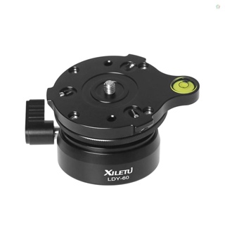 (adspth)XILETU Ldy-60 ขาตั้งกล้องอลูมิเนียมอัลลอยด์ CNC Load สกรูออฟเซ็ท 1/4 นิ้ว 10 กก. 22lbs และสกรู 3/8