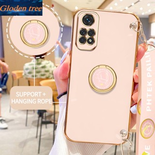 เคสโทรศัพท์มือถือ ลายต้นไม้ Gloden พร้อมขาตั้ง และสายคล้อง สําหรับ Xiaomi Redmi Note 11 Pro 4G 5G Note 11S 4G Xiaomi POCO M4 Pro 4G POCO X4 Pro 5G