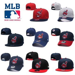 หมวกเบสบอล ปักลายโลโก้ Cleveland Indians แฟชั่นสําหรับเดินทาง QU8E