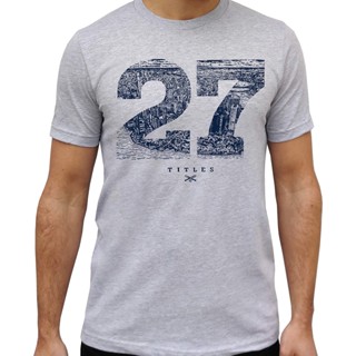 เสื้อยืด พิมพ์ลาย New York Baseball 27 Titles Skyline สําหรับผู้ชาย