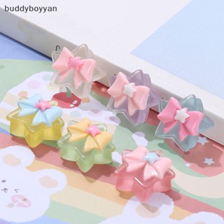 Bbth สติกเกอร์เรซิ่น รูปดาวห้าแฉก เรืองแสง ขนาดเล็ก DIY สําหรับตกแต่งกล่องของขวัญ แก้วน้ํา โทรศัพท์ รองเท้า 5 ชิ้น