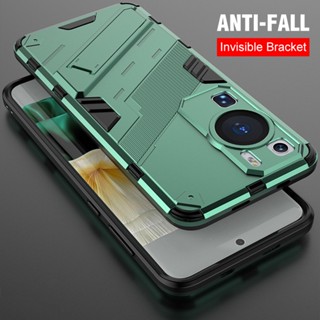 P-K Armor Shockproof Shell Bracket Casing Stand Cover For Huawei P60 Pro 6.67" MNA-AL00 MNA LNA-AL00 LX9