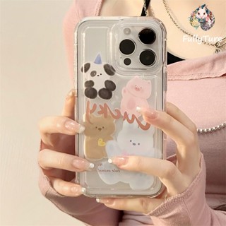 เคสป้องกันโทรศัพท์มือถือใส แบบนิ่ม ลายการ์ตูนน่ารัก กันกระแทก สําหรับ Apple Iphone 14 13 12 11 XR ProMax