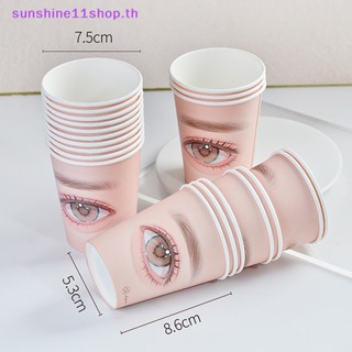 Sunshop ถ้วยกระดาษ แบบใช้แล้วทิ้ง สําหรับฝึกต่อขนตา 20 ชิ้น