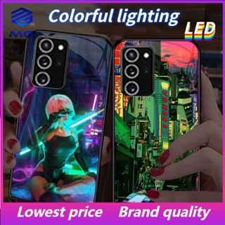 Mg เคสโทรศัพท์มือถือ LED ไซเบอร์ สําหรับ Samsung S23ULTRA S23Plus S21Plus S22Plus S22ULTRA S20PLUS A53 A73 A12 A14 A72 A71 A52 A51 A32 A21S NOTE10 10Plus NOTE20ultra 051701