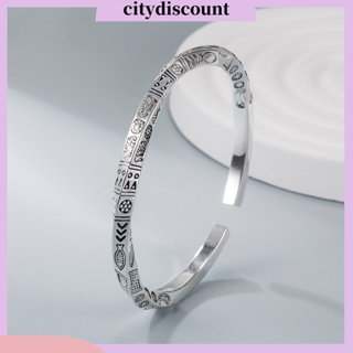 &lt;citydiscount&gt; สร้อยข้อมือชุบไฟฟ้า ปรับความสว่างได้ สไตล์ชนเผ่า เรียบง่าย เครื่องประดับ สําหรับผู้หญิง