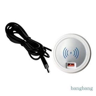 Bang อัพเกรด 10W เดสก์ท็อป ไร้สาย ชาร์จ เฟอร์นิเจอร์ แผ่นชาร์จไร้สาย แท่นชาร์จ