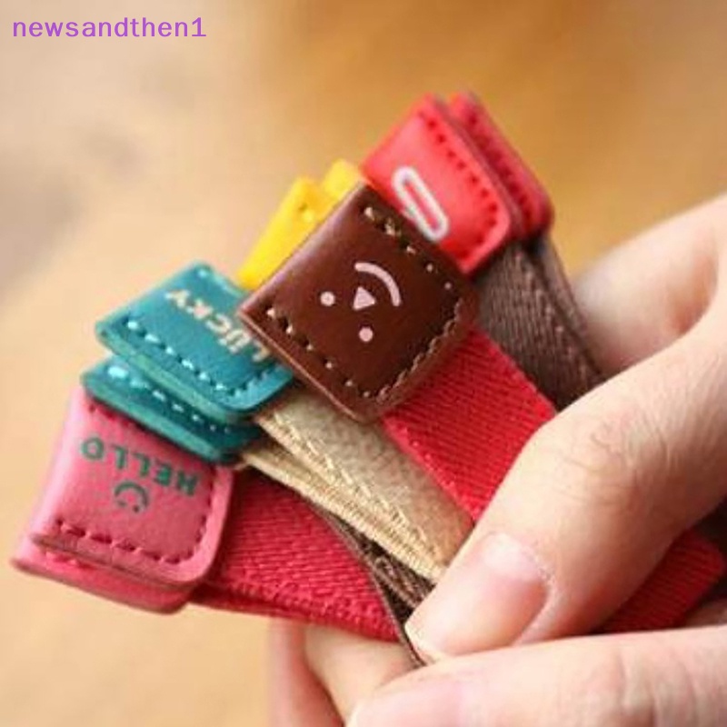 Newsandthen1 1PCS หนังหูฟัง Heaphone Winder Cable Holder สําหรับโทรศัพท์