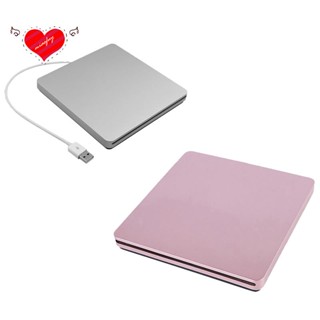 ไดรฟ์ DVD ภายนอก สําหรับแล็ปท็อป Macbook Pro Air Windows 7/8/10 สีเงิน