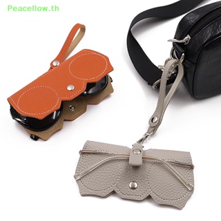 Peacellow กระเป๋าหนัง แฮนด์เมด สไตล์เรโทร สําหรับใส่แว่นตากันแดด 1 ชิ้น