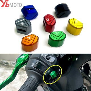 ฝาครอบปุ่มสวิตช์อลูมิเนียม รถจักรยานยนต์ สําหรับ Kawasaki Z900 Z800 Z650 Yamaha For CFMOTO KYMCO SYM