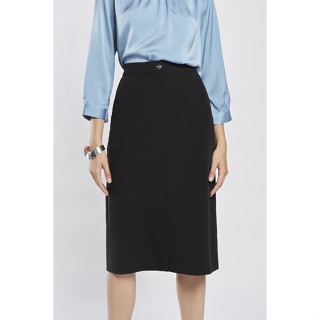 ESPADA กระโปรงเอวสูงทรงดินสอ ผู้หญิง สีชาโคล | High Waist Pencil Skirt | 4724