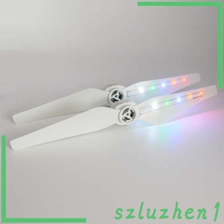 [Szluzhen1] ใบพัด LED 2 ชิ้น สําหรับโดรน 3/4