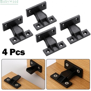 【Big Discounts】Bracket High Quality 4 Pcs ABS Plastic Black Countertops Hardware Brand New#BBHOOD