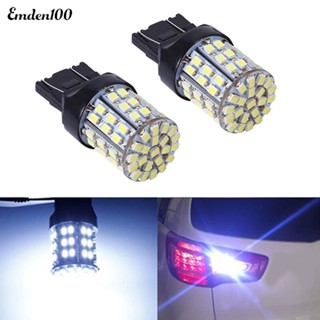 Emden ตัวถอยหลังรถยนต์ 12V T20 7440 7443 64 SMD สีขาว 6000K 2 ชิ้น