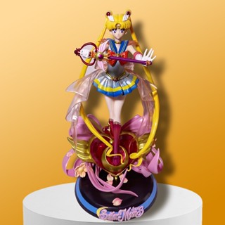 [New product in stock] Moonlight beautiful girl resonance first bullet Sailor Moon Mercury water Yamei hand-made statue model ornament PTUM