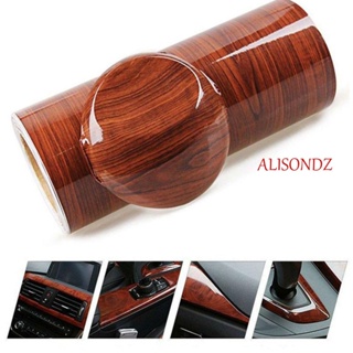 ALISONDZ สติกเกอร์ลายไม้ 30x100 ซม. 1 เมตร เปลี่ยนสีได้ สําหรับตกแต่งรถยนต์ DIY