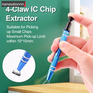 Nanasn| เครื่องมือดึงชิป IC 4 เขี้ยว ชิ้นส่วนอิเล็กทรอนิกส์ ความแม่นยําสูง สําหรับซ่อมแซมเครื่องประดับ C5V7