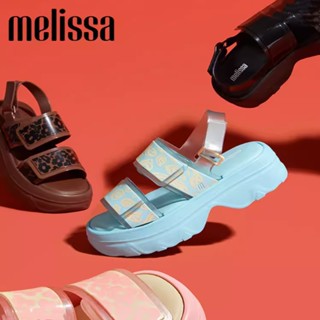 ใหม่ Melissa รองเท้าส้นสูงลําลอง พิมพ์ลาย แฟชั่นฤดูร้อน สําหรับสตรี